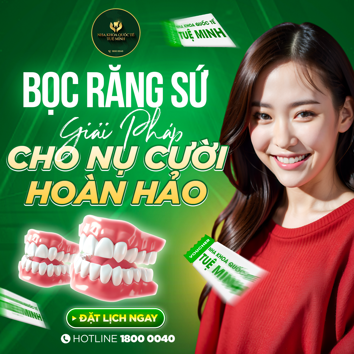 BỌC RĂNG SỨ – GIẢI PHÁP CHO NỤ CƯỜI HOÀN HẢO