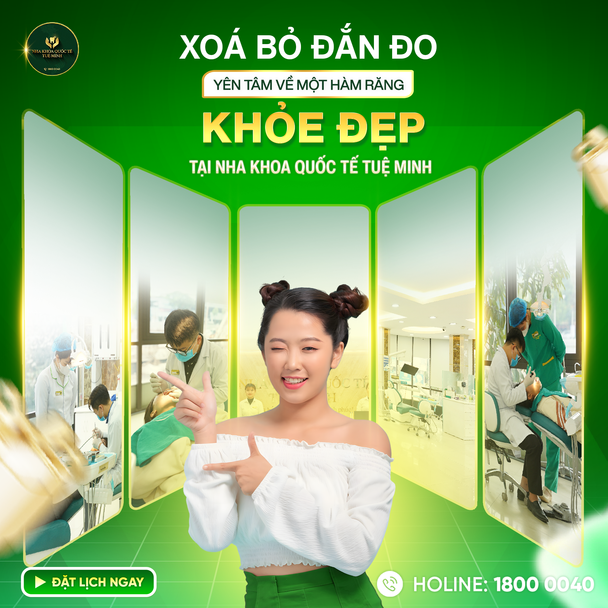 XÓA BỎ ĐẮN ĐO  HÀM RĂNG KHỎE ĐẸP NHA KHOA TUỆ MINH